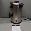 Commercial Coffee Maker 40-Cup Large Coffee Urn with Percolator Coffee Pot Electric 6L Stainless Steel Fast Brew Hot Water Dispenser for Tea Catering Events Home Office Easy Cleaning (Silver)