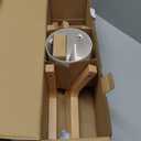 Tree Nest Christmas Tree Stand Base for 7ft Real Tree Sliver Christmas Tree Holder Stable for Xmas Tree Decoration Rustic (White,Medium)