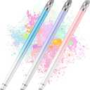3PCS Stylus Pens for Touch Screens, Stylus Pen for iPhone/ iPad/ Tablet Android/ Microsoft/ Surface, Compatible with Touch Screens(Purple/ Pink/ Blue)