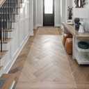 Runner Rug for Hallway, 2'x8' No Slip Waterproof Kitchen Standing Floor Mat for High Traffic, Clear Vinyl Indoor Outdoor Entryway Area Rug for Laundry, Bedroom, Living Room