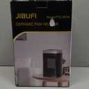 Small Portable Space Heater for Indoor Use - with 70°Rotating Feature, JIBUFI 1500W PTC Electric Heater, Rapid and Safe Heating, Remote Control, 1-12 Hr Timer for Bedroom, Office