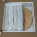 Masupu Solid Wooden Step Stool for Adults Kids, 11 inch Small Foot Stool, Non-Slip One Step Stool, Sturdy Foot Stool for Bathroom, Bedroom, Kichen, Plant Stand(Natural)