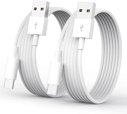 LitStar Car Carplay Cable for iPhone 15/16/16 Pro Max/Plus, 2 Pack 6 FT USB A to USB C Cord for iPad 10th Gen iPad Pro iPad Air 5th 4th Mini 6th Replacement (White)