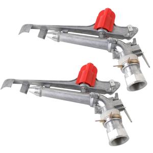 1.5" Agriculture Farm Irrigation Sprinkler Lawn Sprinkler Irrigation Spray Gun Large-Area Watering Spray 360 Rotary Farm Lawn Garden Irrigation, Pack of 2