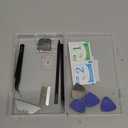 New Back Cover Glass Heart Rate Part Connector +NFC Compatible with A-pple Watch Series 7 41mm (Cellular/LTE+GPS) with Upgraded Repair Tools Kit