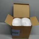 Newtay 100 Pcs White Plastic Bowls 26 oz Oval Disposable Salad Serving Bowls Wedding Food Containers for Soup Fruit Snack Reusable Meal Prep Containers Microwave Safe for Wedding Birthdays Baby Shower