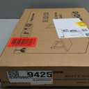 TEAMIX 24 inch Monitor Stand Riser, Black Wood & Steel Computer Monitor Stand with Storage, Laptop, PC, Printer Stand Riser for Desktop Office Desk Organizers