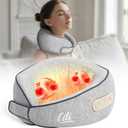 CILI Cordless Neck Massager Pillow with Heat, Shiatsu Neck Massager for Pain Relief Deep Tissue,Heated Massage Pillow for Travel,3 Adjustable Intensity,Gifts for Women Men Mom Dad