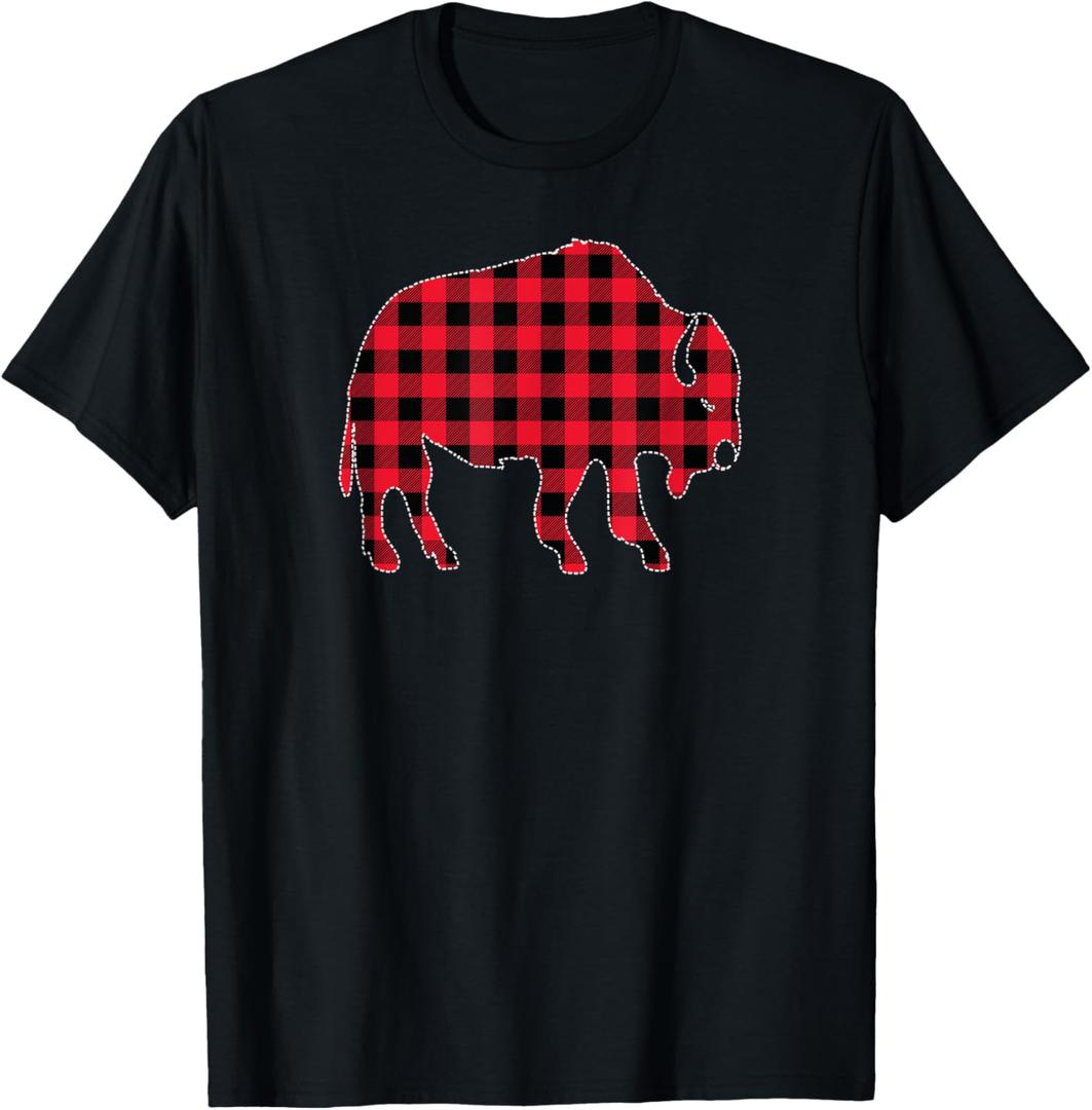 Buffalo Plaid Bison T-Shirt Buffalo Plaid Bison T-Shirt