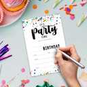 It's Party Time - Birthday Invitation Cards with Envelopes (4x6 Inches, Pack of 20) - Invitations for Birthday Party & Celebrations.(082)