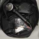 Portable Shower for Camping, 8000mAh Rechargeable Camping Shower Pump with XL Foldable Bucket, IPX8 Waterproof, Surrounding Water Inlet, 5 Pressure Modes Outdoor Shower Pump for Hiking, Travel, Pet