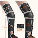 ALLJOY Leg Massager for Circulation and Pain Relief FSA, Gifts for Men Women Dad Mom, Leg Massager with Heat and Compression, 2 Heat 5 Modes 4 Intensities 4 Extenders