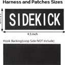 2 x AUROTH Dog Patches 8 Pieces, Dog Vest Patches with Hook Backing for pet Vest Harnesses, Pet Carrier, Personalized Patches Glows in The Dark Size M (M-4.5X1.5, Series 2)