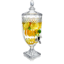 1.3 Gallon Glass Beverage Dispenser with Spigot Glass Drink Dispenser for Parties Wide Mouth Juice Beverage Server for Wedding Party Bar Leak Proof Beverage Dispenser