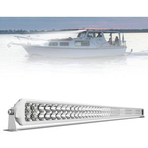 4WDKING 52 Inch LED Light bar, IP68&IP69K Waterproof Led Boat Light, White Dual Row Flood and Spot Combo Beam Off-Road Lights for Pickup 4x4 Truck ATV UTV Boat