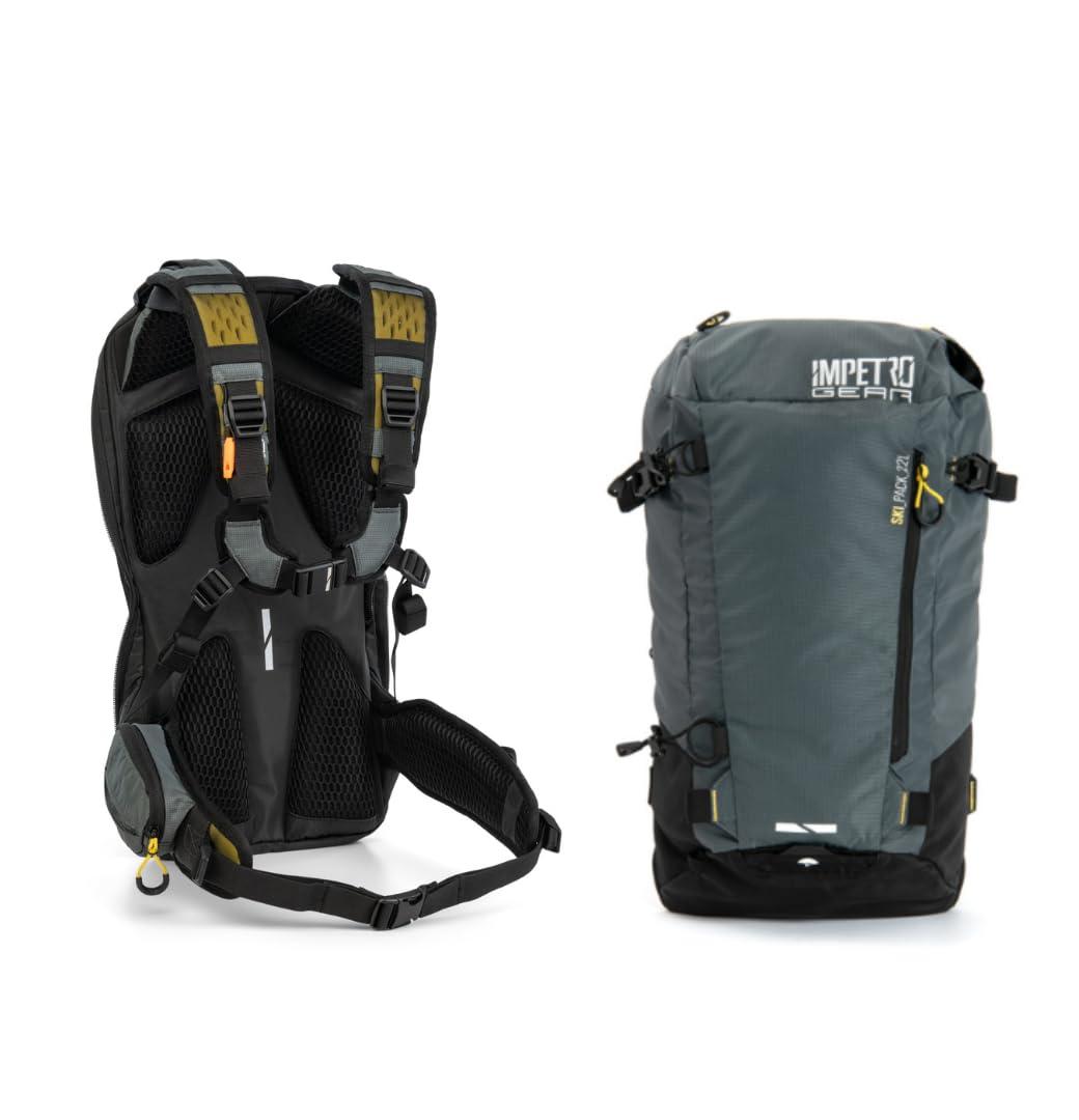 Ski Backpack for Men - Lightweight Multi Pocket Snowboard Backpack - Water Resistant Hiking Backpack - 22L Outdoor Backpack for Skiing, Traveling, and Camping