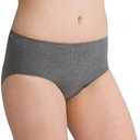 Cottonique Women's Latex-Free Waist Brief made from 100% Organic Cotton (2/pack | Melange) (S)