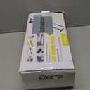 7 in 1 Snow Shovel & Snow Brush Kit with Ice Scrapers for Car Windshield,62.2 Extendable & Bendable Thicken Aluminum Tube for Easy Roof Cleaning,180 Pivoting Brush Head & EVA Grip, Yellow