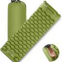 Sleeping Pad for Camping, Inflatable Camping Pad Built-in Foot Pump and Pillow, 75"×26" Single Size, Lightweight & Compact Camping Air Mattresses for Backpacking, Hiking, Traveling, Tent