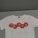 Graphic Baby Tees for Women Y2k 8-Ball Shirt Cute Crop Tops for Teen Girls Aesthetic Emo Clothes 2000s Grunge Shirts, Small White