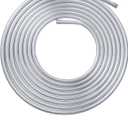 Vigorous 3/4" OD Aluminum Coiled Tubing, Seamless Round Pipe 1060, 0.05" Wall Thickness, Refrigeration Tubing, Fuel Line, Automotive Oil Pipe, Compressor Tube, 10FT