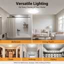 Rechargeable Ceiling Light No Wiring - Battery Operated Led Lights for Bedroom with Remote, Motion Sensor Night Light Indoor Hallway, Living Room, Bathroom, Home & Kitchen Decor Lighting (4)