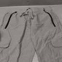Women's Joggers with Pockets Lightweight - Water Resistant Cargo Athletic Pants for Hiking Running Camping Travel (Gray, L)