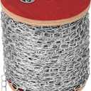 VAIPI 262 ft Jack Chain Heavy Duty Stainless Steel Chain Links Metal Coil Chain Utility Chain Roll Spool for Hanging Basket, Bird Feeders, Light Fixture, Camping, Pet Towing, Artworks (1.42 mm * 80 m)