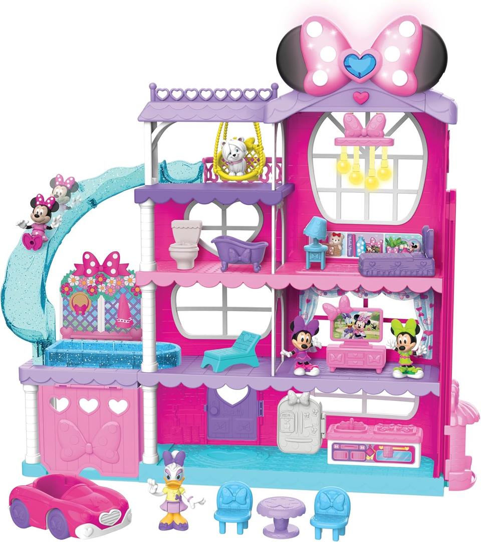 Just Play Minnie Mouse Ultimate Mansion Playset, Kids Toys for Ages 3 Up