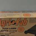 Push Lawn Sweeper, 26-Inch Width, 7 Cu. Ft. Hopper Capacity, 4 Spinning Brushes, Adjustable Height, Durable Steel Frame with Rubber Wheels, Ideal for Leaves and Grass (Black)