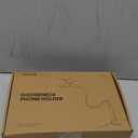 Lamicall Gooseneck Phone Holder for Bed - Cell Phone Mount Clamp Clip, Flexible Long Arm, Overhead Mount for Desk Headboard Bedside, for iPhone Air 17 Pro Max, 16 Pro Max, 15, 14 & 4-7" Phone (Black)