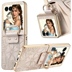 for Motorola Razr 2026 / Razr 2025 Case with Ring Holder HYY White