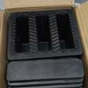 Wheel Chocks Rubber Heavy Duty Wheel Chocks for Travel Trailers with Eyebolt 9.06" x 7.87" x 5.51" 2 PackHighlight Black