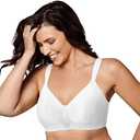 Playtex Women's Wireless Bra, Secrets Perfectly Smooth Wirefree Bra, Full Coverage, US4707, Size 40 DDD
