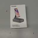 Cell Phone Stand with Wireless Bluetooth Speaker and Anti-Slip Base HD Surround Sound Perfect for Home and Outdoors with Bluetooth Speaker for Desk Compatible with iPhone/ipad/Samsung Galaxy (Black)