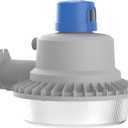 Lithonia Lighting BarnGuard LED Barn Light, Dusk to Dawn Outdoor Lighting with Adjustable Brightness and Color Temperature, Wall or Pole Mountable Yard Light Fixture, MVOLT, Aluminum, Gray