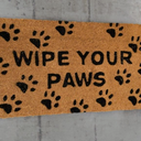 Juvale Nonslip Coco Coir Mat for Entrance - 17 x 30 Inch Wipe Your Paws Dog Door Mat - Indoor & Outdoor Doormats - Welcome Front Door Dog Mat for Muddy Paws