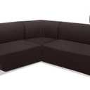 Arfntevss Sectional Sofa Cover Corner Sectional Couch Cover L Shaped Reversible Washable Sofa Slipcover for Dog Quilted U Shape Couch Cover 4 Pcs Non Slip Furniture Protector (Dark Brown, XX-Large)