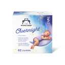 Amazon Brand - Mama Bear Overnight Diapers, Hypoallergenic, Size 5 (62 count), Disposable Baby Diapers, Night Time Protection, White