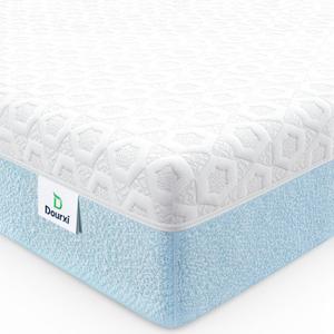 Dourxi Crib Mattress, Dual Firmness Soft & Firm Memory Foam Toddler Mattress, 3-Layer Baby Mattresses with Breathable Washable Cover, CertiPUR-US Certified, 52" x 27.5" x 6" for Crib
