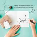 Its Like Looking At Twice the Love Cute Twins Baby Shower Card Pregnancy Gift For Expecting Mom Dad Newborn Congratulations New Parents - Size 6.3"x4.7" Blank Inside with Kraft Envelope