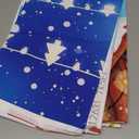 WOLADA Christmas Gingerbread House Backdrop Festive Candy Land with Snowy Scene String Lights Ideal for Christmas Kids' Parties Holiday Photo Shoots Family Gatherings Festive Decor 7x5FT 12631