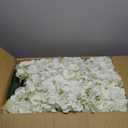 Auihiay 404PCS Hydrangea Artificial Flowers, Silk Artificial Flowers Heads with Stems, Ivory Lifelike Faux Flowers for Wedding Centerpieces, Arch and Background, Party, Home, Baby Shower Decor