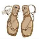 SM New York | Shoes | Nwt Asymmetrical Black Molly Thong Sandal | 8