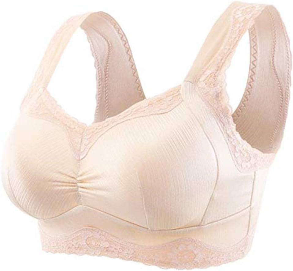 Pocket Bra with Lighe Silicone Breast Fake Froms Mastectomy Bra Cancer Fill Artificial Boobs (X-Large, Light Beige)