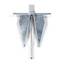 Lewmar Galvanized Steel Fluke Anchor 8 lbs., for Boats up to 18' - 2020202776