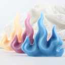 XIAOSHUI Coral Candle Molds Flame Mold Flame Candle Mold Coral Silicone Molds for Candle Home Decorate Candle Making Aromatherapy Gypsum Candles Resin Clay Craft