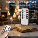 Rechargeable Tea Lights Flameless Candles with Remote Timer & Charging Base, LED Tealight Candles Battery Operated USB Candles for Fall Wedding Christmas Halloween Table Centerpiece Reception, 6-Pack