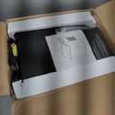 DUMOS Countertop Ice Maker with Handle, 26lbs/24H Portable Ice Machine, 9 Bullet Ice Cubes Ready in 6 Mins, Self-Cleaning, Quiet Compact Ice Maker for Home, Kitchen, RV, Camping, Black (12.5"11.6"8.8")