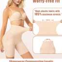 High-Waisted Shapewear Shorts for Women, Tummy Control (M)
